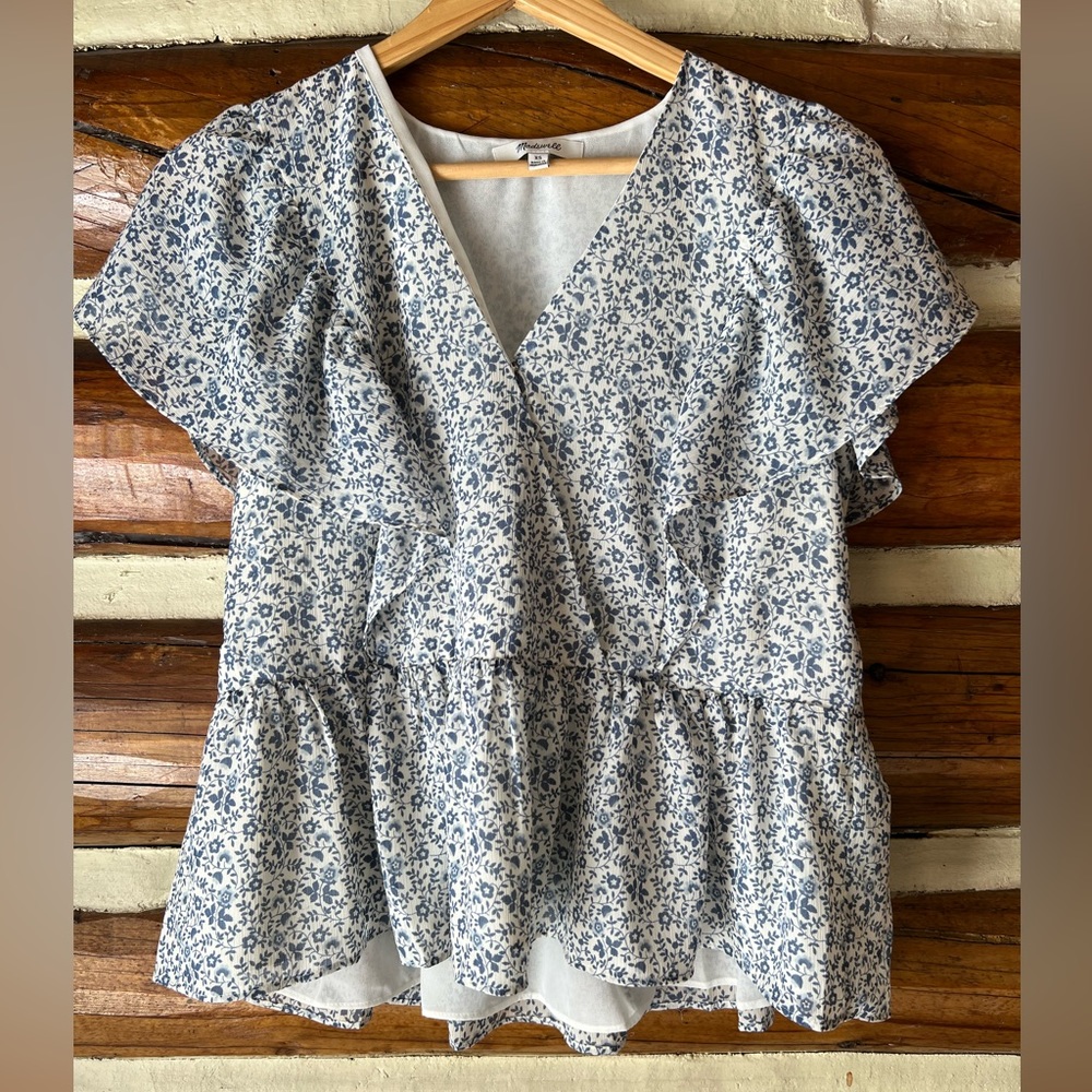 NWOT Madewell Peplum Top
